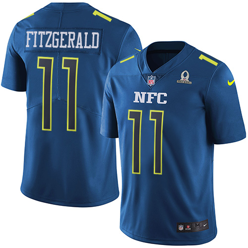 Nike Cardinals #11 Larry Fitzgerald Navy Men's Stitched NFL Limited NFC Pro Bowl Jersey
